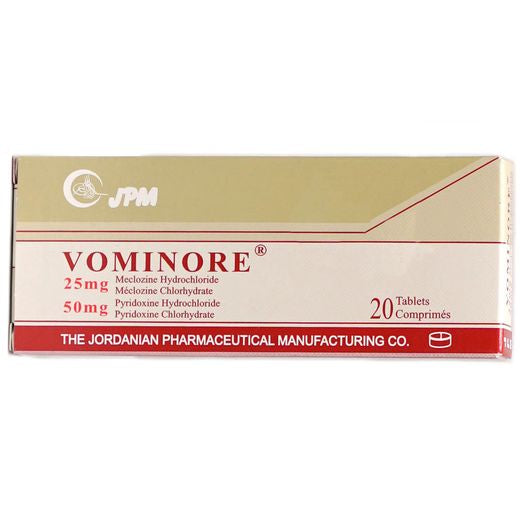 Vominore 25 Mg 50 Mg 20 Tablets