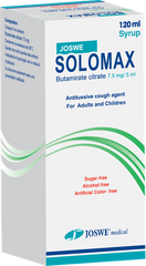 Solomax Butanirate Citrate Oral Syrup, (7.5mg/5ml), 120ml