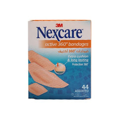 Nexcare Active 360' Assorted Bandages 44 Pcs