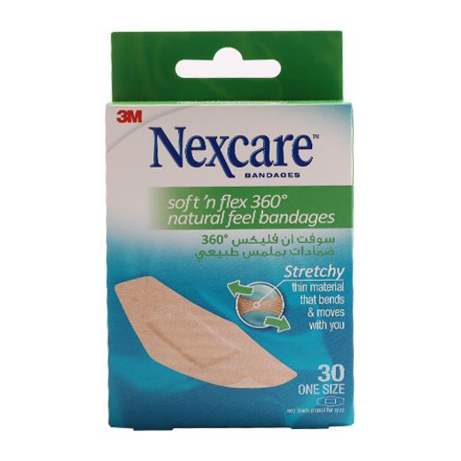 Nexcare Soft 'N Flex 360 Bandages 30 Pcs