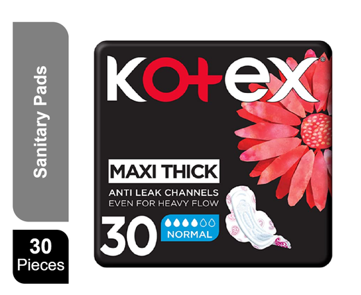 Kotex Maxi Protect Normal with Wings Pads, 30 Count