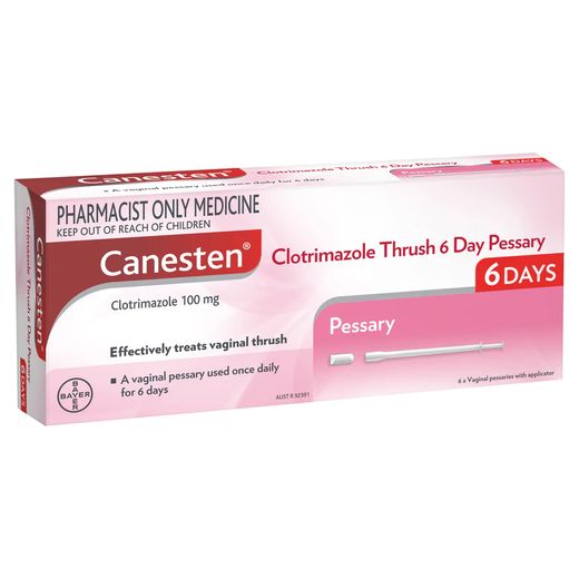 Canesten 0.1g Vaginal Pessary Tablets, 6 Count