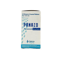 Panazo Pantoprazole 40mg Tablets, 15 Tablets