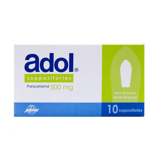 Adol 500 Mg Suppositories 10 Pieces