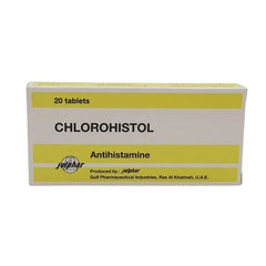 Chlorohistol Antihistamine Tablets 4mg, 20 Tablets