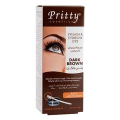 Pritty Eyelash and Eyebrow Dye Dark Brown kit