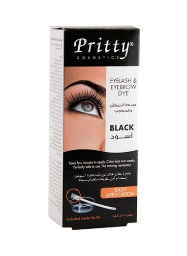 Pretty Eyelash and Eyebrow Black Dye Kit