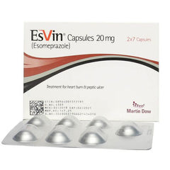 Esvin 20Mg Capsules, 14 Count