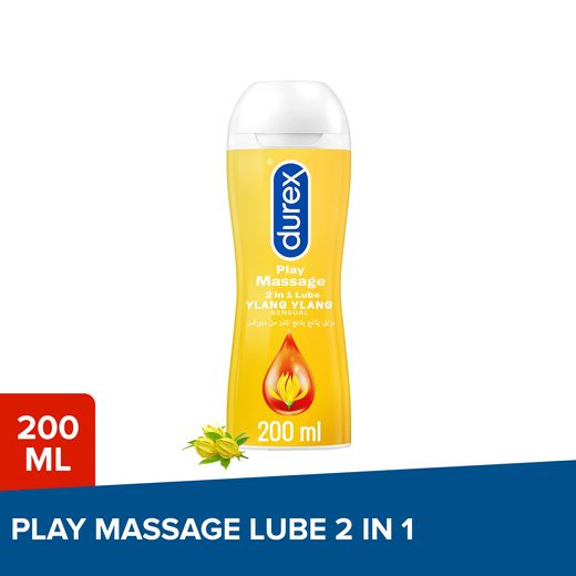 Durex Play Sensual Massage 2 in 1 Ylang Ylang Lube, 200ml