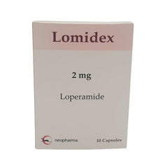 Lomidex 2mg Loperamide 10 capsules