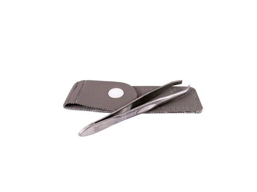 Or Bleu Square Tip Tweezers CT408