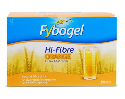 Fybogel Ispaghula Husk Fiber Drink Orange Flavor, 30 Sachets