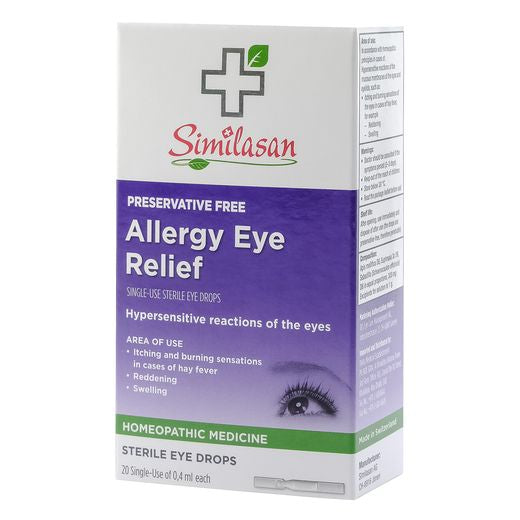 Similasan Allergy Eye Relief Single Dose, 20 Pieces