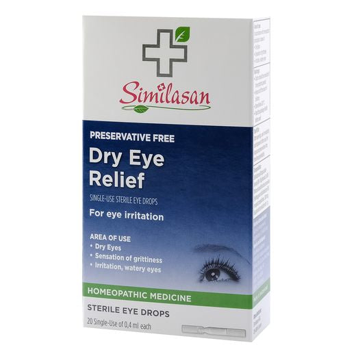 Similasan Dry Eye Relief Single Dose, 20 Pieces