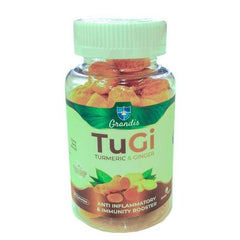 Grandis Tugi Turmeric & Ginger Gummy, 60 Pieces