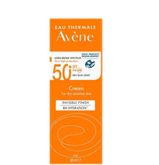 Avene Face Sunscreen Cream Spf50+ for Dry Sensitive Skin, 50ml