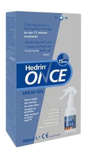 Hedrin Once Lice Spray Gel, 100ml