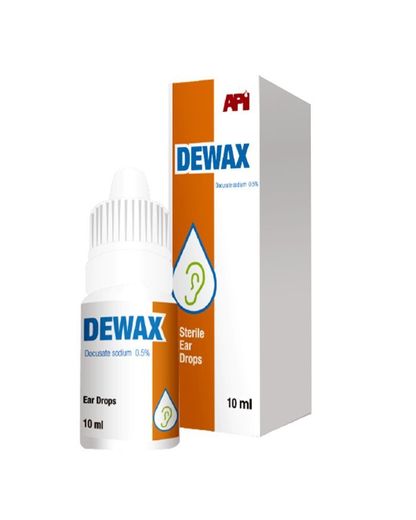 Dewax 5mg Docusate Sodium Ear Drops, 10ml