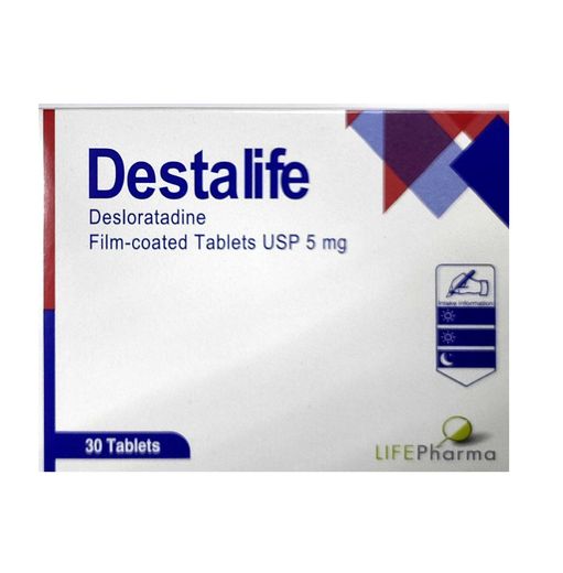 Life Pharma Destalife Desloratadine Usp 5Mg Film Coated Tablets, 30 Tablets