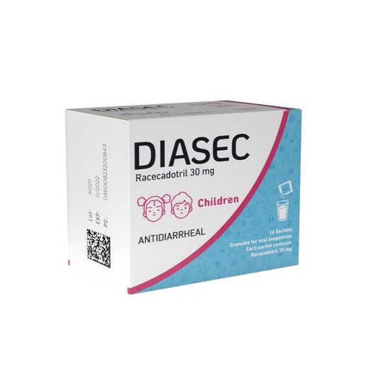 Diasec 30mg Children Sachets, 16 Pieces