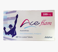 Aceflam 100mg Tablets, 10 Tablets