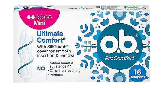 Ob Mini Tampons, 16 Pieces