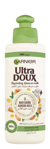 Garnier Ultra Doux Almond Milk Hydrating Leave-In Milk, 200ml