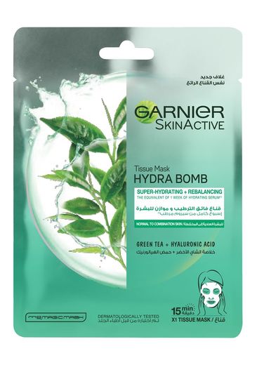 Garnier Skin Active Hydrabomb Tissue Face Mask Clear, 28g