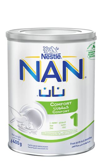 Nestle Nan Comfort Stage 1 Infant Formula Powder (0-6 Months), 400g