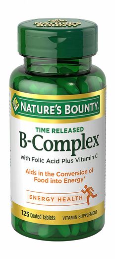 Nature's Bounty B-Complex Timed Released + Vitamin C Tablets 125's