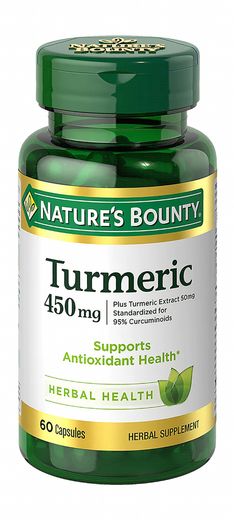 Nature's Bounty Turmeric 450mg Capsules 60's