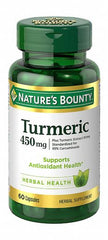 Nature's Bounty Turmeric 450mg Capsules 60's