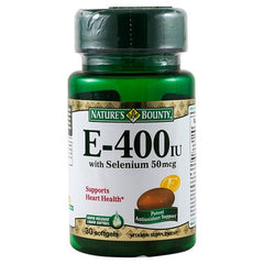 Nature's Bounty E-400IU w/ Selenium 50mg Softgels 30's