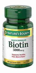 Nature's Bounty Qd Biotin 5000 Mcg Capsules 60 Pieces