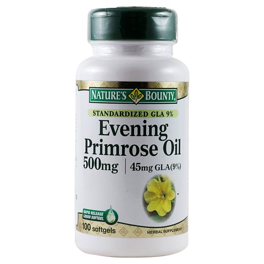 Nature's Bounty Evening Primrose Oil 500 MgSoftgels 100 Pieces