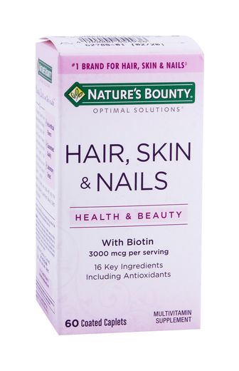 Nature Pieces Bounty Hair, Skin And Nails Caplets 60 Pieces