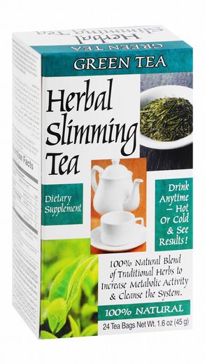 21St Century Herbal Slimming Tea Green Tea Tea Bags 24 Pieces