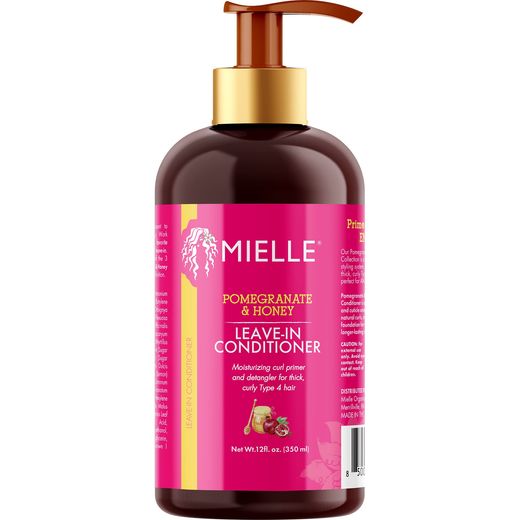 Mielle Pomegranate & Honey Leave-In Conditioner For Thick, Curly Type Hair 355Ml