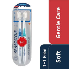 Sensodyne Gentle Care Soft Bristles Toothbrush, 1+1 Free