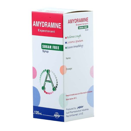 Amydramine Sugar Free Expectorant, 120ml