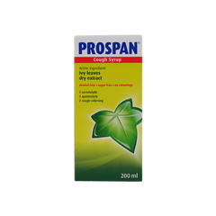 Prospan Cough Syrup With Dry Ivy Leaves Extract - Alcohol Free, Sugar Free, Coloring Free 200 ml