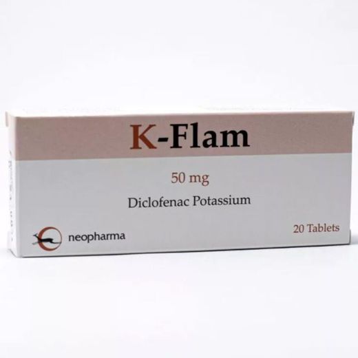 K-Flam Diclofenac Potassium 50Mg Tablets, 20 Count