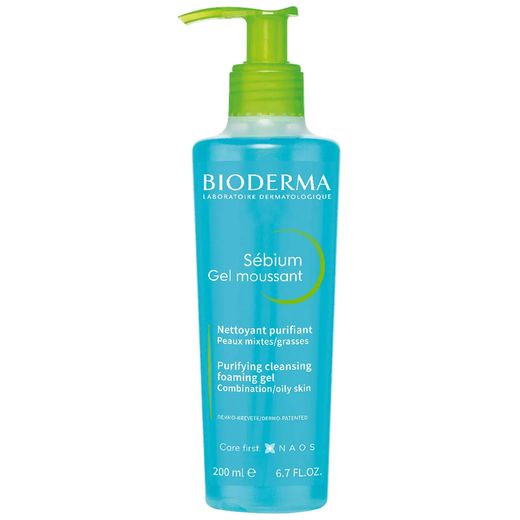 Bioderma Sebium Purifying Cleansing Foaming Gel for Combination to Oily Skin, 200ml