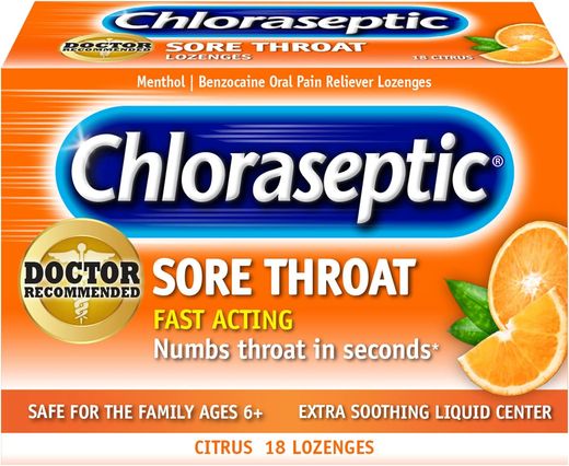 Chloraseptic Citrus Flavor 18 Lozenges