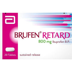 Brufen Retard 800Mg Ibuprofen B.P. 20 Tablets