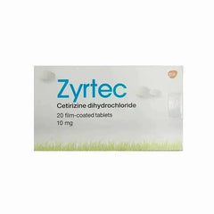 Zyrtec 10 mg 20 Tablets