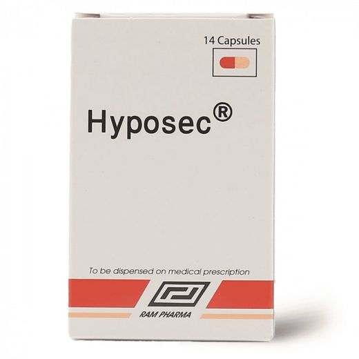 Hyposec Omeprazole, 14 Capsules