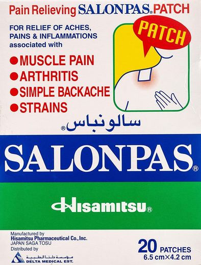 Salonpas Pain Relieving Patches, Small