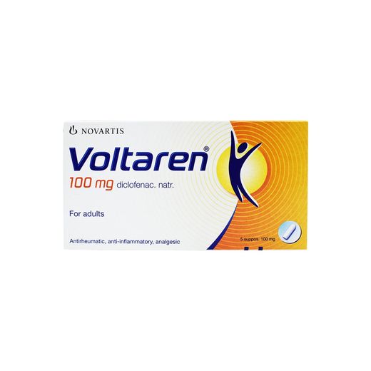 Voltaren Suppositories (100mg), 5 Pieces