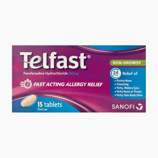 Telfast 180 mg 15 Tablets